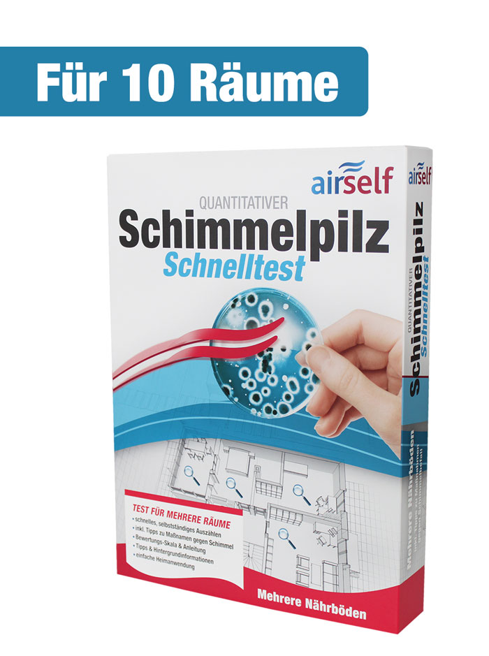 airself Schimmelpilz Schnelltest für 10 Räume 