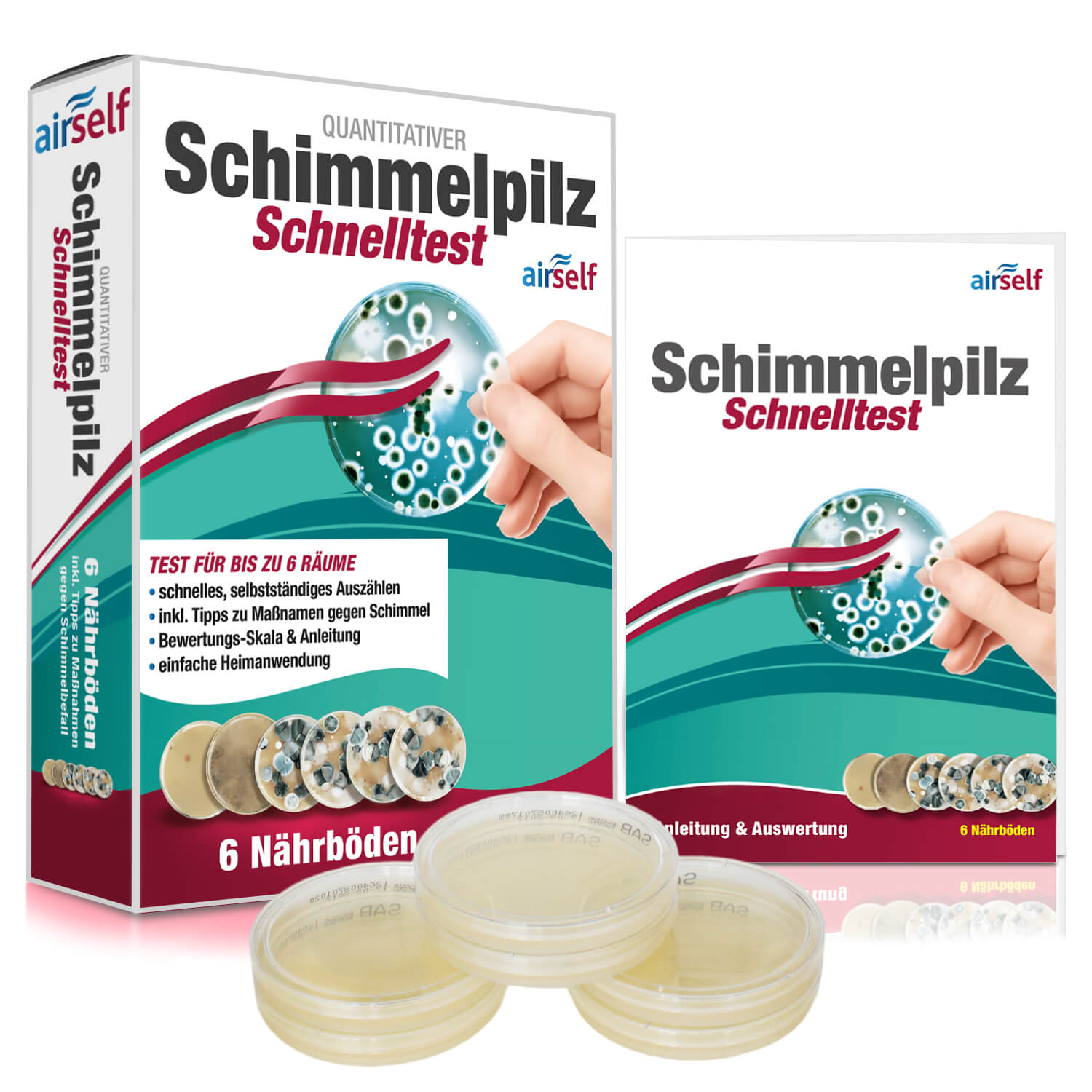 airself Schimmelpilz Schnelltest für 6 Räume