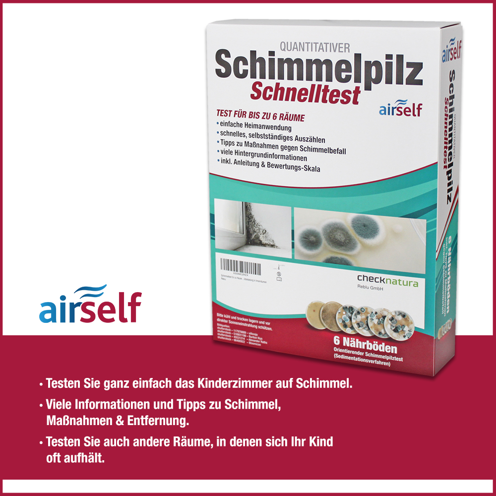 airself Schimmel Schnelltest Baby- und Kinderzimmer 
