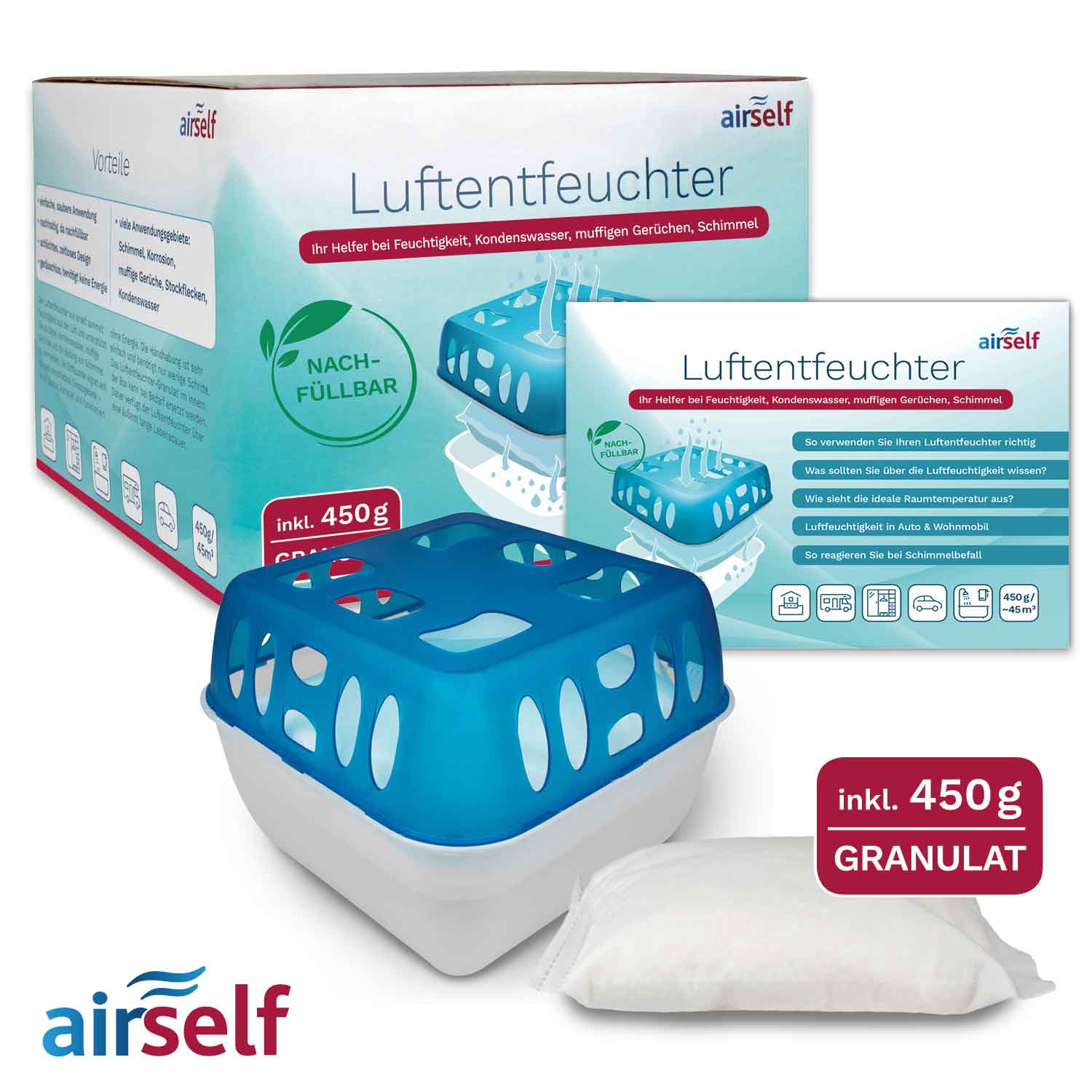 Luftentfeuchter – Box mit Granulat