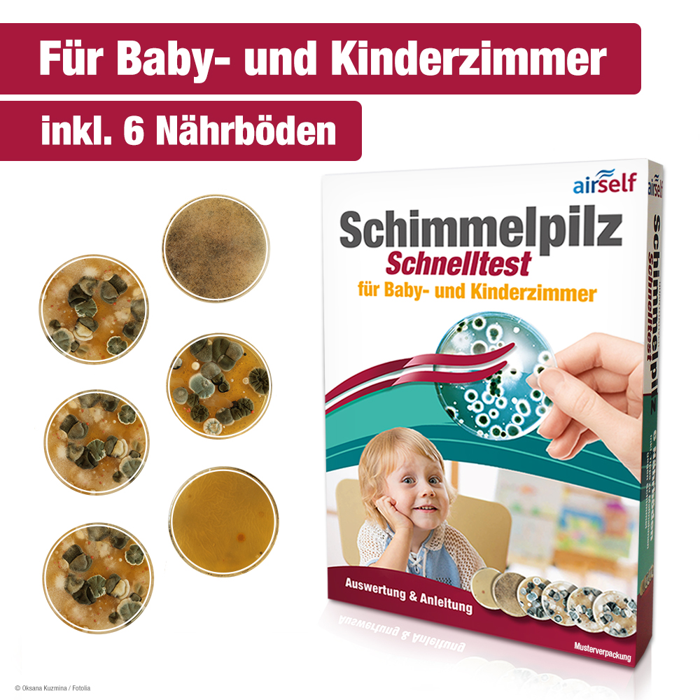 airself Schimmel Schnelltest Baby- und Kinderzimmer 
